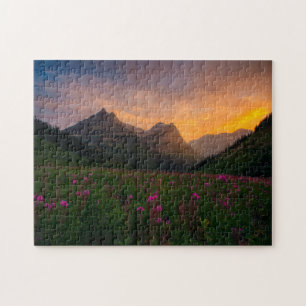 Gletscher-Wildblumen Puzzle