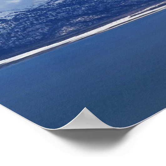 Gletscheransicht Poster (Ecke)