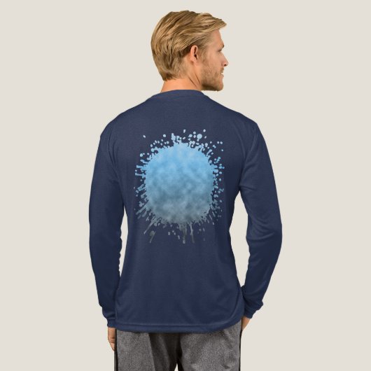 Gletscheratem Tri-Blend Shirt (Voller Rücken)
