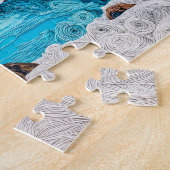Gletscherbergsee im Quilling-Stil Puzzle (Seite)