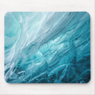 Gletscherblau-Eis-Abstrakt-Mauspad Mousepad