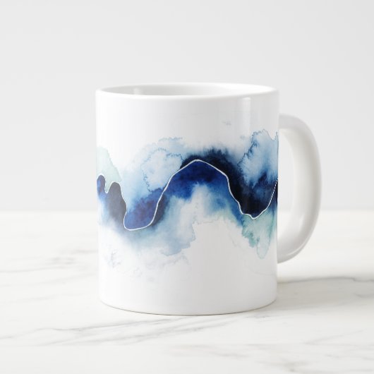 Gletscherbruch Jumbo-Tasse (Vorderseite Rechts)