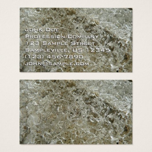 Gletschereis Abstrakte Naturstruktur (Vorne & Hinten)