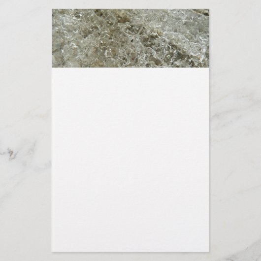 Gletschereis Abstrakte Naturstruktur Briefpapier (Vorderseite)
