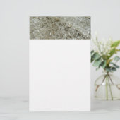 Gletschereis Abstrakte Naturstruktur Briefpapier (Stehend Vorderseite)