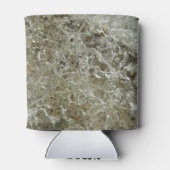 Gletschereis Abstrakte Naturstruktur Dosenkühler (Rückseite)