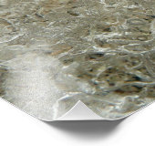 Gletschereis Abstrakte Naturstruktur Fotodruck (Ecke)