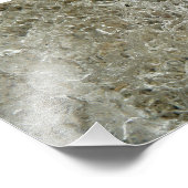 Gletschereis Abstrakte Naturstruktur Fotodruck (Ecke)