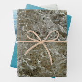 Gletschereis Abstrakte Naturstruktur Geschenkpapier Set (Beispiel)