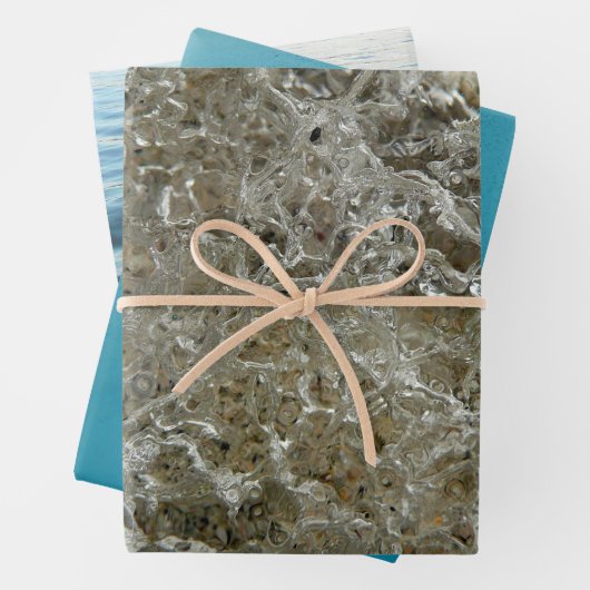 Gletschereis Abstrakte Naturstruktur Geschenkpapier Set (Beispiel)