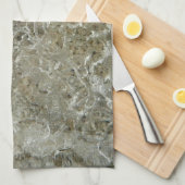 Gletschereis Abstrakte Naturstruktur Geschirrtuch (Viertel Falte)