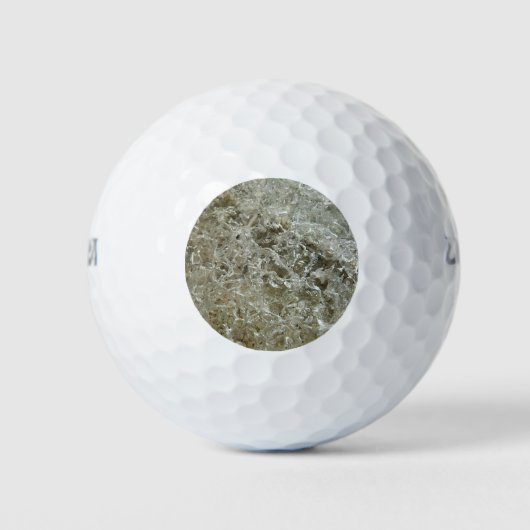 Gletschereis Abstrakte Naturstruktur Golfball (Vorderseite)