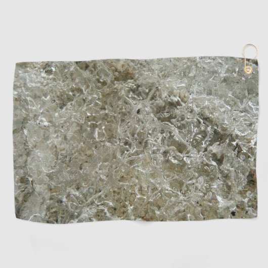 Gletschereis Abstrakte Naturstruktur Golfhandtuch (Horizontal)