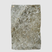 Gletschereis Abstrakte Naturstruktur Golfhandtuch (Vorderseite)