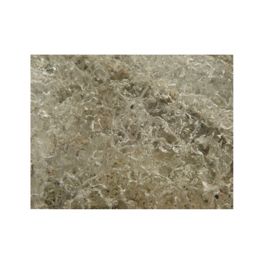 Gletschereis Abstrakte Naturstruktur Holzposter (Vorderseite)
