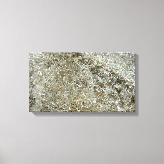 Gletschereis Abstrakte Naturstruktur Leinwanddruck (Vorderseite)