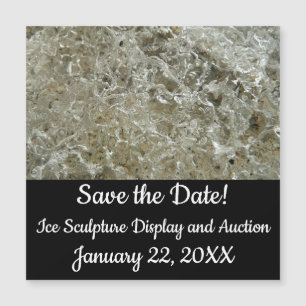 Gletschereis Abstrakte Naturstruktur Magnetkarte