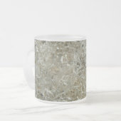 Gletschereis Abstrakte Naturstruktur Mattglastasse (Vorderseite Links)