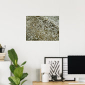 Gletschereis Abstrakte Naturstruktur Poster (Heimbüro)