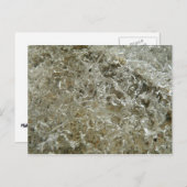 Gletschereis Abstrakte Naturstruktur Postkarte (Vorne/Hinten)