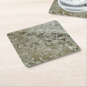 Gletschereis Abstrakte Naturstruktur Rechteckiger Pappuntersetzer (angewinkelt)