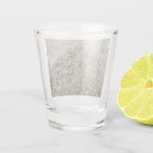 Gletschereis Abstrakte Naturstruktur Schnapsglas (Rückseite)