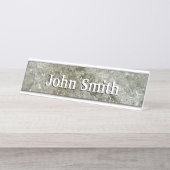 Gletschereis Abstrakte Naturstruktur Schreibtischnamensplakette (Vorderseite )