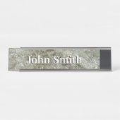 Gletschereis Abstrakte Naturstruktur Schreibtischnamensplakette (Vorderseite )