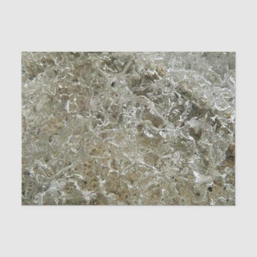 Gletschereis Abstrakte Naturstruktur Seidenpapier (Vorderseite)