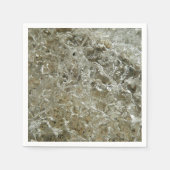 Gletschereis Abstrakte Naturstruktur Serviette (Vorderseite)