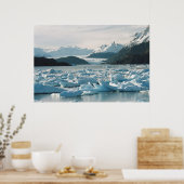 Gletschereisberge Poster (Küche)