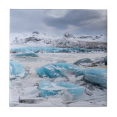Gletschereislandschaft, Island Fliese (Vorderseite)