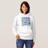 Gletschereislandschaft, Island Hoodie (Vorne ganz)