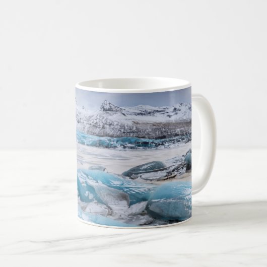 Gletschereislandschaft, Island Kaffeetasse (VorderseiteRechts)