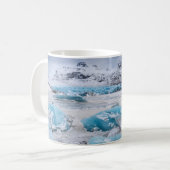 Gletschereislandschaft, Island Kaffeetasse (Vorderseite Links)