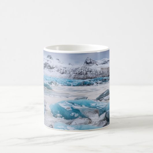 Gletschereislandschaft, Island Kaffeetasse (Mittel)