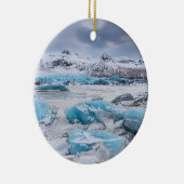Gletschereislandschaft, Island Keramik Ornament (Rechts)