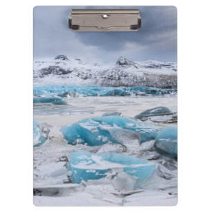 Gletschereislandschaft, Island Klemmbrett