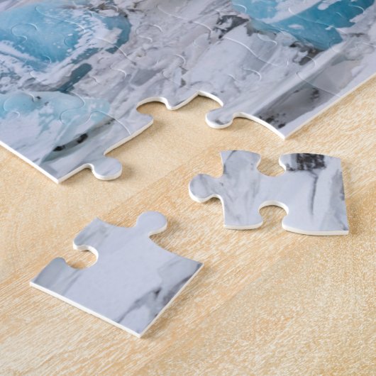 Gletschereislandschaft, Island Puzzle (Seite)