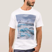 Gletschereislandschaft, Island T-Shirt (Vorderseite)