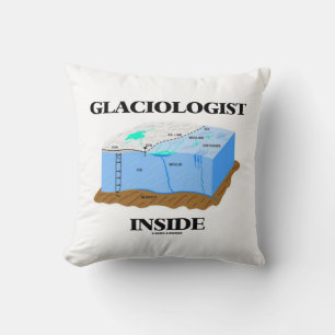 Gletscherforscher Inside Gletscher Erdwissenschaft Kissen