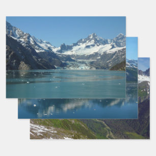 Gletschergespeiste Gewässer Alaskas Geschenkpapier Set