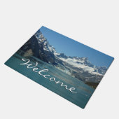 Gletschergewässer von Alaska Gefüttert Fußmatte (Schrägansicht)
