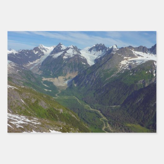 Gletschergewässer von Alaska Gefüttert Geschenkpapier Set (Vorderseite 3)