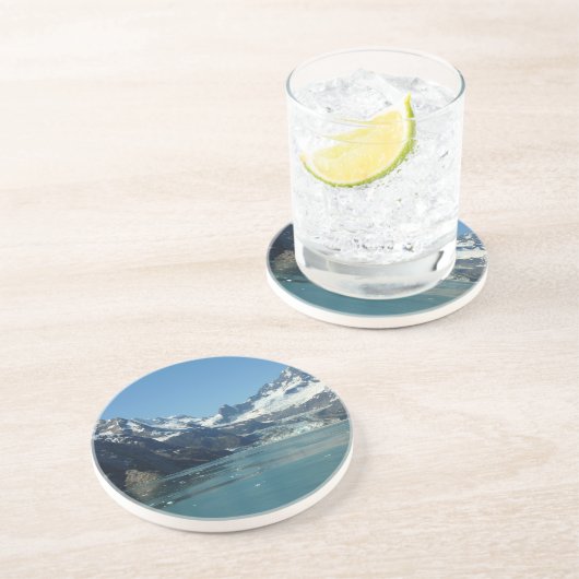 Gletschergewässer von Alaska Gefüttert Getränkeuntersetzer (Seite)