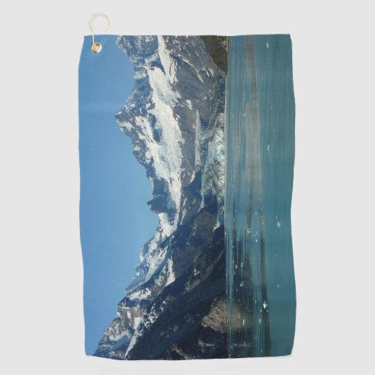 Gletschergewässer von Alaska Gefüttert Golfhandtuch (Vorderseite)