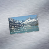 Gletschergewässer von Alaska Gefüttert Magnetische Visitenkarte (Beispiel)