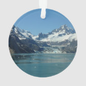 Gletschergewässer von Alaska Gefüttert Ornament (Rückseite)