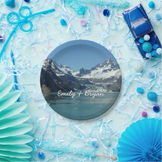 Gletschergewässer von Alaska Gefüttert Pappteller (Party)