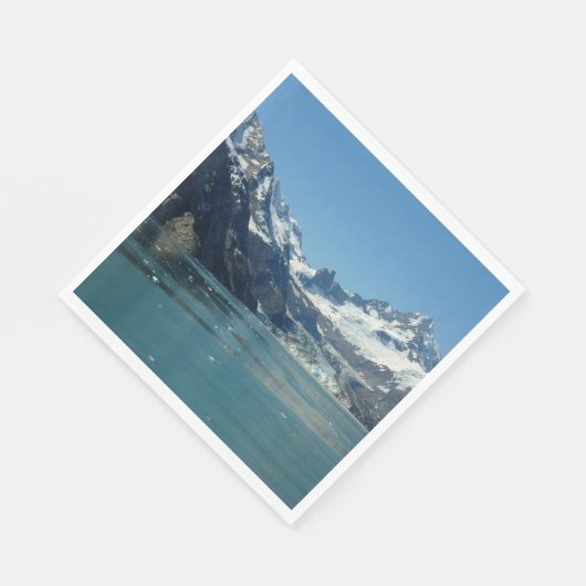 Gletschergewässer von Alaska Gefüttert Serviette (Ecke)